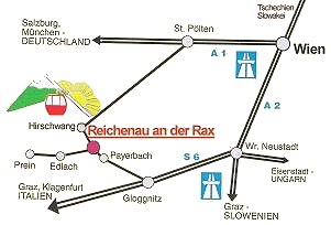 Kde leí Reichenau an der Rax? 